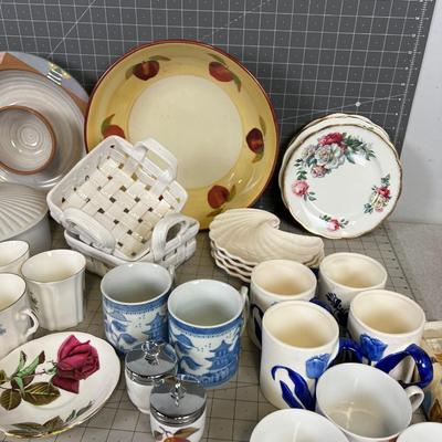 Giant Lot of Ceramic, China, Serving and Lovely Dishes