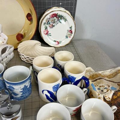 Giant Lot of Ceramic, China, Serving and Lovely Dishes