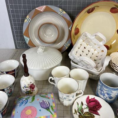 Giant Lot of Ceramic, China, Serving and Lovely Dishes