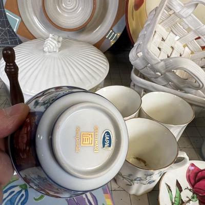 Giant Lot of Ceramic, China, Serving and Lovely Dishes