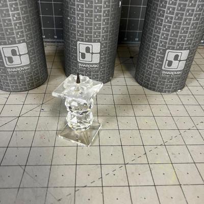 4 Swarovski Crystal Candle Stick 