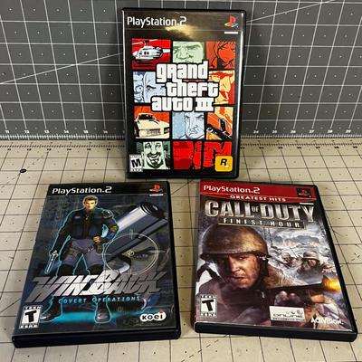 (3) Play Station 2 Games