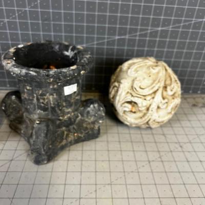 (3) Clay Decorative Items NEW 