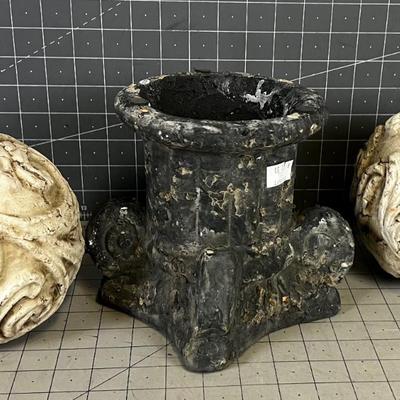 (3) Clay Decorative Items NEW 