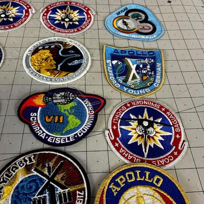 Collection of Apollo Astronaut Patches