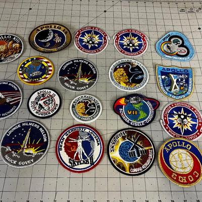 Collection of Apollo Astronaut Patches