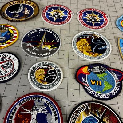 Collection of Apollo Astronaut Patches
