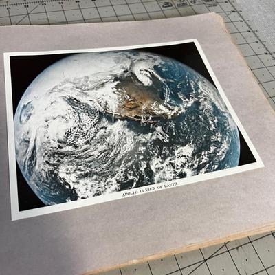 Scrapbook full of NASA Souvenir Photographs