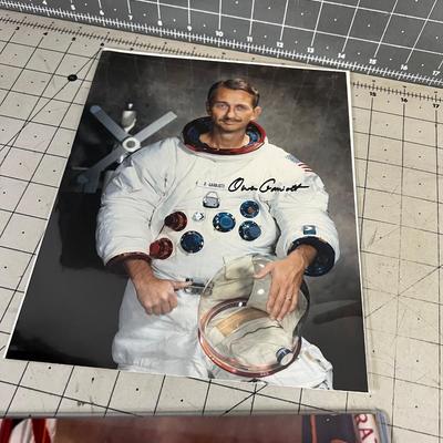4 Photos of Astronauts with 3 Autographs