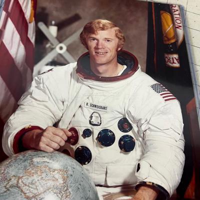 4 Photos of Astronauts with 3 Autographs