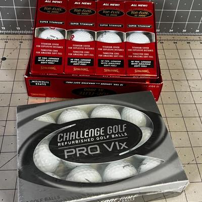 2 Boxes of Golf Balls NEW 