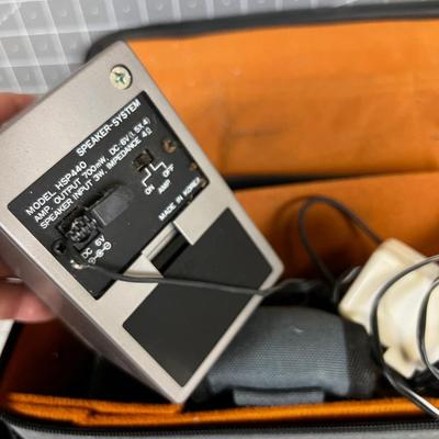 Sony Walk Man with Add on Speakers in a case