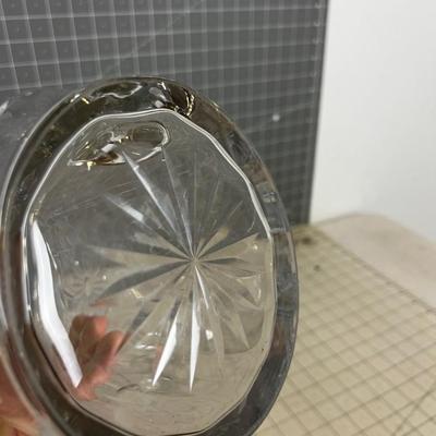 Etched Glassware, Pitcher, Plate, 2 Glasses, DAISY Pattern