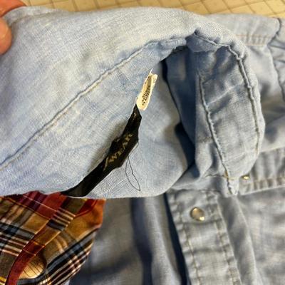 2 Pearl Snap Western Shirts 