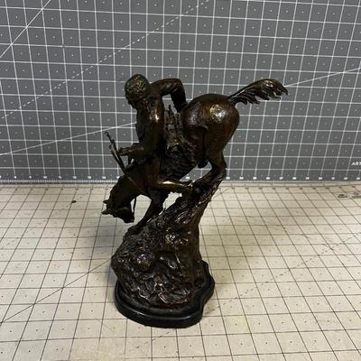 Fredrick Remington BRONZE Sculpture Titled: Mountain Man 