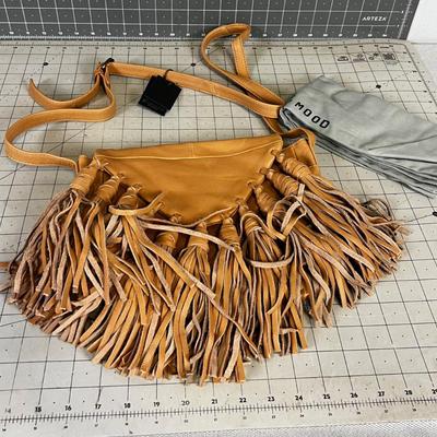 DAY & MOOD Fringed Leather Purse 