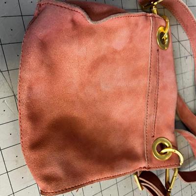 HAMMITT Los Angels Pinky Peach Cross Body Suede Leather 