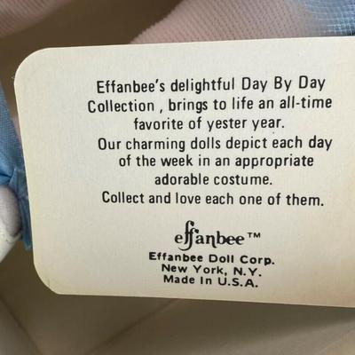  vintage EFFANBEE DAY BY DAY COLLECTION TUESDAY'S CHILD DOLL 1402 