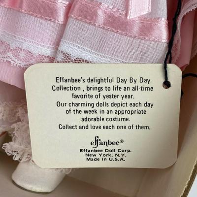  vintage EFFANBEE DAY BY DAY MONDAY'S CHILD DOLL 1401 
