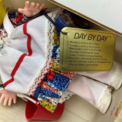  vintage EFFANBEE DAY BY DAY SATURDAY'S CHILD DOLL 1406 