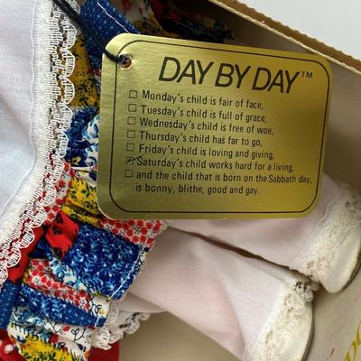  vintage EFFANBEE DAY BY DAY SATURDAY'S CHILD DOLL 1406 