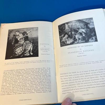 1933 EXHIBITION OF ITALIAN PAINTINGS at UTAH ART INSTITUTE BOOKLET
