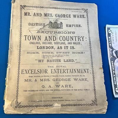 ANTIQUE BRITISH ISLES TRAVELOG PROGRAM ILLUSTRATED