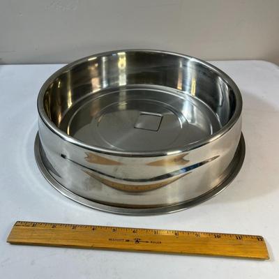 STAINLESS STEEL EXTRA LARGE DOG WATER/ FOOD DISH