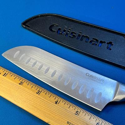 CUISINART TEXTURED HANDLE 6â€ BLADE BUTCHER KNIFE WITH SHEATH
