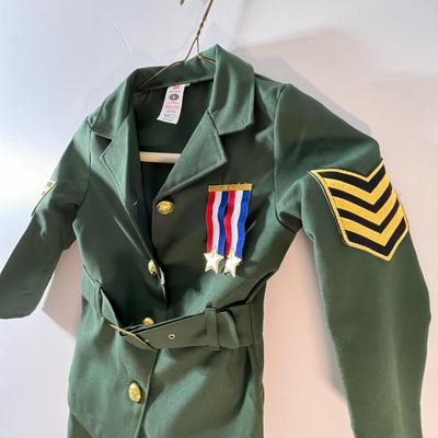 GIRLS ARMY DRESS UNIFORM COSTUME SIZE SMALL