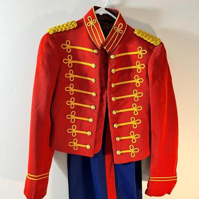 VINTAGE MARCHING BAND UNIFORM with FANCY BUTTONS, EPAULETS, TRIM