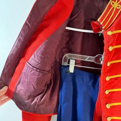VINTAGE MARCHING BAND UNIFORM with FANCY BUTTONS, EPAULETS, TRIM