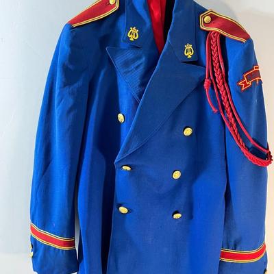 GRANITE HIGH MARCHING BAND UNIFORM with FANCY BRAIDS, BUTTONS