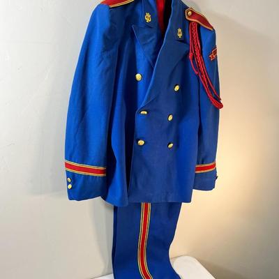 GRANITE HIGH MARCHING BAND UNIFORM with FANCY BRAIDS, BUTTONS
