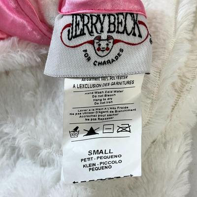 CHILDâ€™S SOFT WHITE BUNNY COSTUME w/ EARS, NOSE SLIPPERS