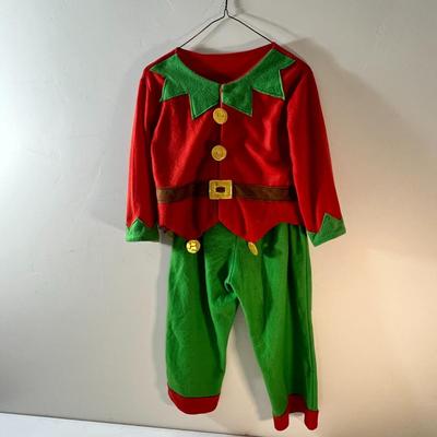 VINTAGE CHILDâ€™S CHRISTMAS ELF COSTUME