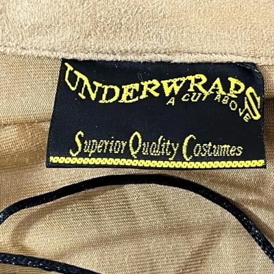 ADULT FAUX BUCKSKIN FRINGED FRONTIERSMAN COSTUME