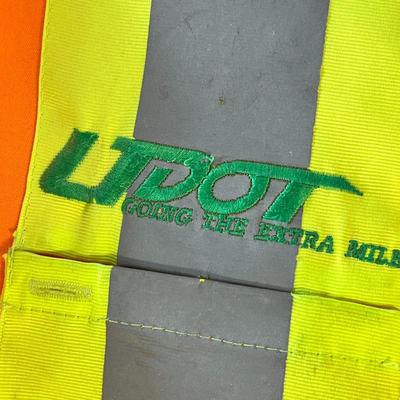 UDOT BRIGHT ORANGE, YELLOW SAFETY VEST SIZE MEDIUM
