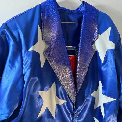 FULL MICKEY MOUSE COSTUME WITH FUR HEAD, HAT, SATIN SUIT