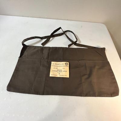 NEW BROWN 3-POCKET SERVER WAIST APRON