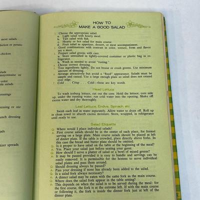 Vintage 1968 Favorite Recipes of America Salads Including Appetizers Edition