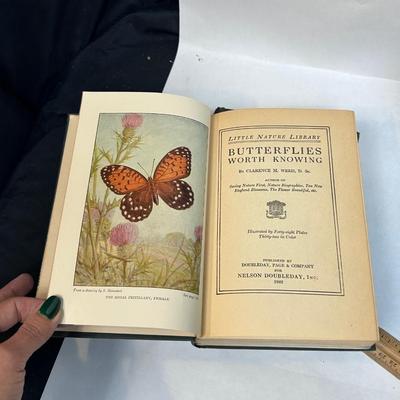 Vintage Antique Little Nature Library Birds Butterflies Trees Wildflowers Worth Knowing Hardcover Books