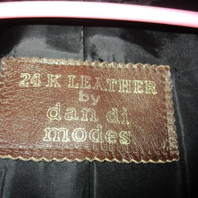 24 K Leather Coat By Dan Di Modes