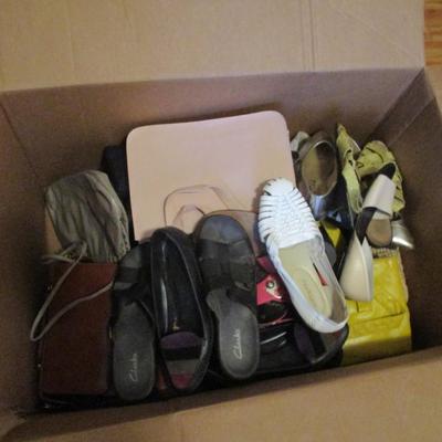 Assortment of Woman's Shoes & Purses Various Designs and Sizes - D