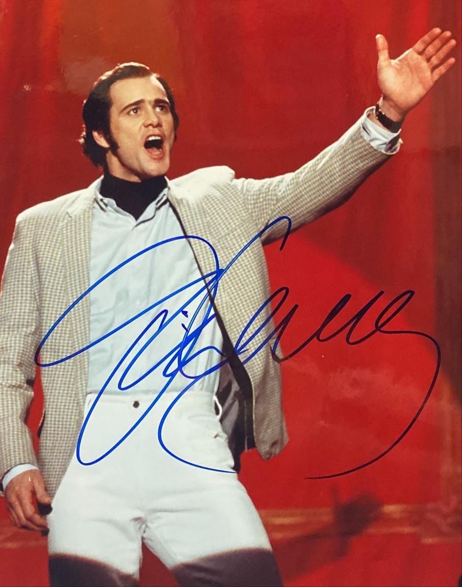 JIM CARREY Signed Photo Funny Scene COA Hologram