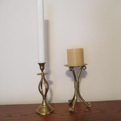 Brass Candle Holders - D