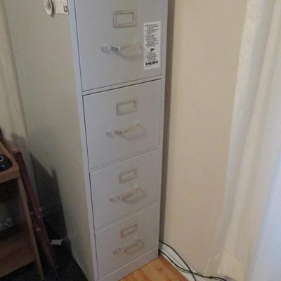 4 Drawer File Cabinet No Key - D
