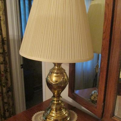 Pair Of Brass Table Lamps - F