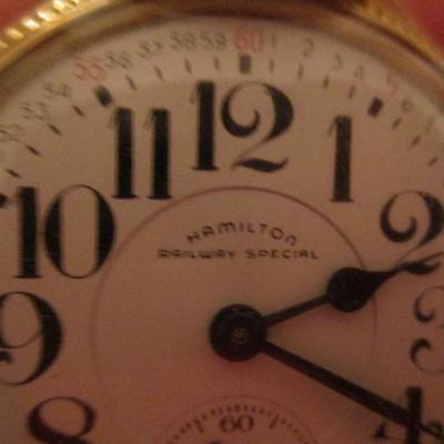 Hamilton Railway Special Pocket Watch Model 992B 21 Jewels- B