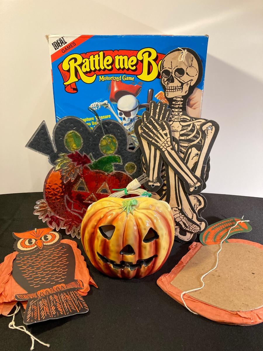 LOT 16J Vintage Halloween Decorations and More